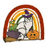 Cute Burmilla Halloween Cat
