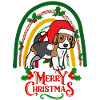 Christmas Beagle Kawaii