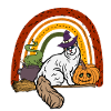Cute Turkish Van Halloween Cat