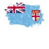 Fiji Flag Grunge Fiji Flag