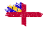 Drapeau Herm Grunge Drapeau Herm