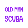old man scuba diving