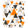 Triangle Pattern Design Orange