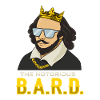 William Shakespeare with crown