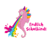 endlich schulkind,seepferdchen,regenbogen,kotzen
