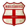 Armoiries de Middlesbrough Angleterre