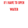 Water is homemade