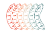 Colourful Bratwurst