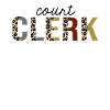 Court Clerk Leopard Print Funny