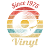 Sinds 1975 Vinyl Retro Vintage Muziek