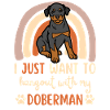 Cute Doberman Dog Kawaii