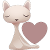 Cat Heart Love