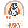 Cute Husky puppy Kawaii