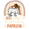 Cute Papillon Dog Kawaii