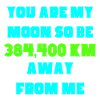 Funny moon typography