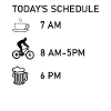 Daily Schedule Coffee Bicycle Beer