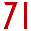 Symbole numérique 71