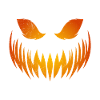 Masque de citrouille effrayant Halloween
