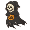 Skull Halloween Witch