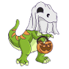 Dinosaur Halloween Ghost
