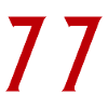 77 Number Symbol
