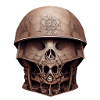 Skull with Helmet