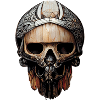 Crâne de guerrier viking