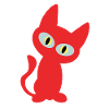 Coole rote Katze - Katzen Design