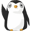 Waving Penguin