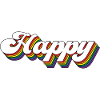 Happy Regenbogen Farben