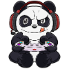 Panda med spelkontroll Jag roligt spel jag