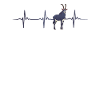 Great antelope heartbeat design
