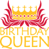 Logo Birthday Queen Party