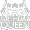 Curl Hair Birthday Queen