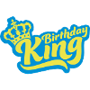 Quote Birthday King Crown