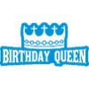 Birthday Queen Saying Logo