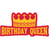 Saying Birthday Queen Logo