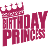 Girl Birthday Princess Logo