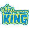 Logo Birthday King Quote