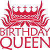 Party Logo Birthday Queen