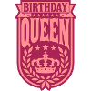 Party Birthday Queen Logo