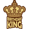 Birthday King Party Logo