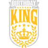 Birthday King Party Logo