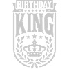 Birthday King Party Logo