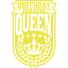 Birthday Queen Party Logo