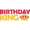 Birthday King Party Logo