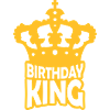 Birthday King Party Logo