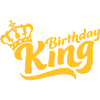 Birthday King Crown Logo