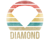 Ruby Gemstone Retro Sunset