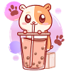 Criceto Boba Thai Milk Tea Bubble Tea Anime Kawaii